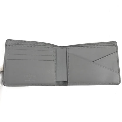 LOUIS VUITTON Folded wallet M81026 Calf leather gray LV Aerogram Portefeuille Multripru