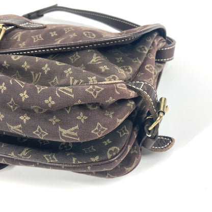 LOUIS VUITTON Shoulder Bag M95227 Monogram Mini-LinCanvas Brown Monogram mini run Saumur 30