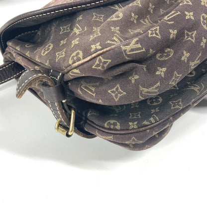 LOUIS VUITTON Shoulder Bag M95227 Monogram Mini-LinCanvas Brown Monogram mini run Saumur 30