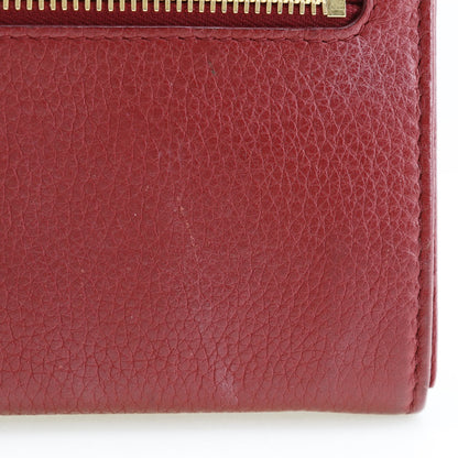 PRADA Long Wallet Purse 1MH132 leather Red Vitterodino