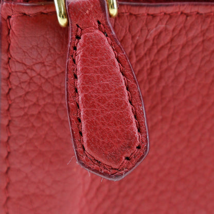 PRADA Long Wallet Purse 1MH132 leather Red Vitterodino