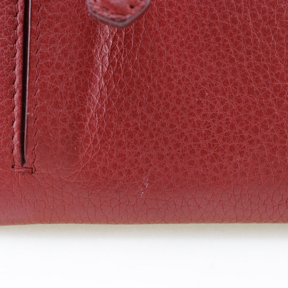 PRADA Long Wallet Purse 1MH132 leather Red Vitterodino