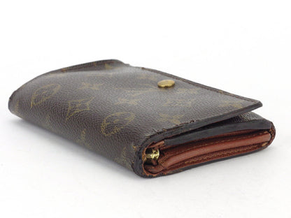 LOUIS VUITTON Long Wallet Purse M61730 Brown beige gold Portonebi Tresol