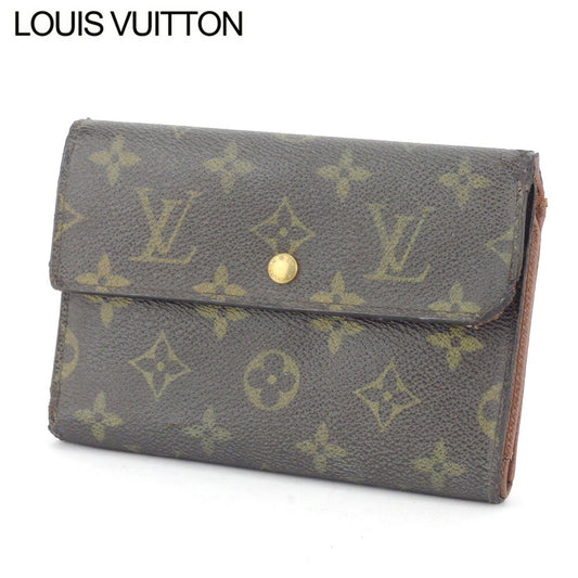 LOUIS VUITTON Tri-fold wallet M61202 Brown beige gold Porte TresorEtui Papie