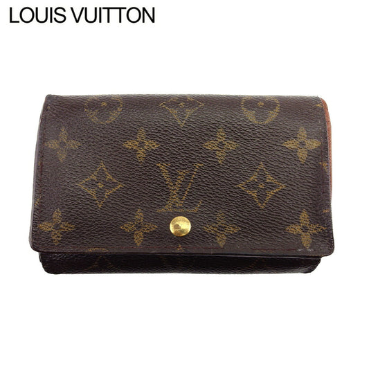 LOUIS VUITTON Long Wallet Purse M61730 Brown beige gold Portonebi Tresol