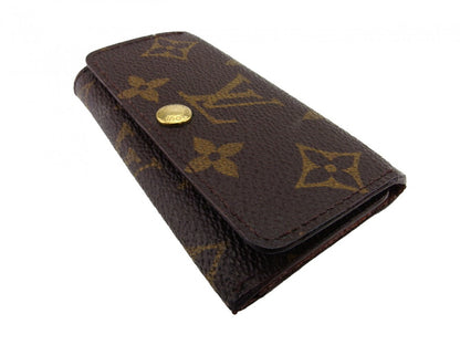 LOUIS VUITTON Key case Key holder M62631 Brown beige gold Multicles4