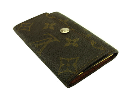 LOUIS VUITTON Key case Key holder M62630 Brown beige gold Multicles6