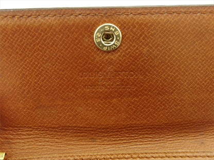 LOUIS VUITTON Key case Key holder M62630 Brown beige gold Multicles6