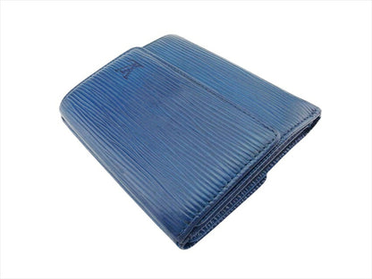LOUIS VUITTON Bifold Wallet M63485 Toledo Blue Porte Monnaie Billets Cartes Credit