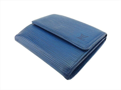 LOUIS VUITTON Bifold Wallet M63485 Toledo Blue Porte Monnaie Billets Cartes Credit