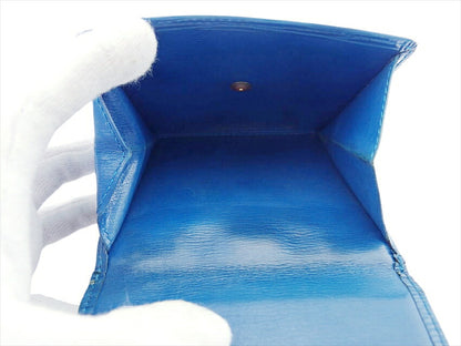 LOUIS VUITTON Bifold Wallet M63485 Toledo Blue Porte Monnaie Billets Cartes Credit