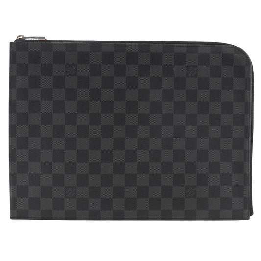 LOUIS VUITTON Clutch bag N41501 Damier Grafitto Canvas black Pochette Jules GM