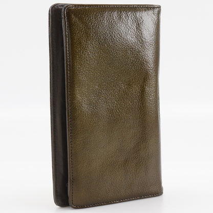 CHANEL Long Wallet Purse enamel bronze COCO Mark