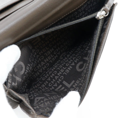 CHANEL Long Wallet Purse enamel bronze COCO Mark