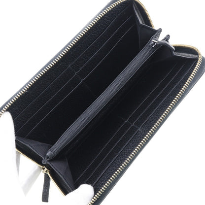 GUCCI Long Wallet Purse 509644 leather black Interlocking