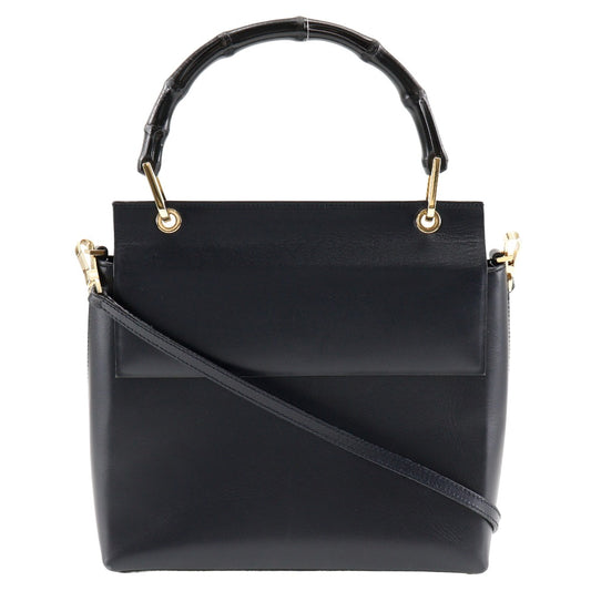 GUCCI Shoulder Bag 001.1887 Calfskin, Bamboo black
