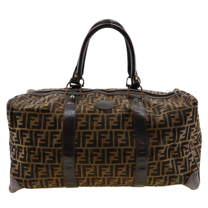 FENDI Boston Duffel bag canvas Brown vintage Zucca
