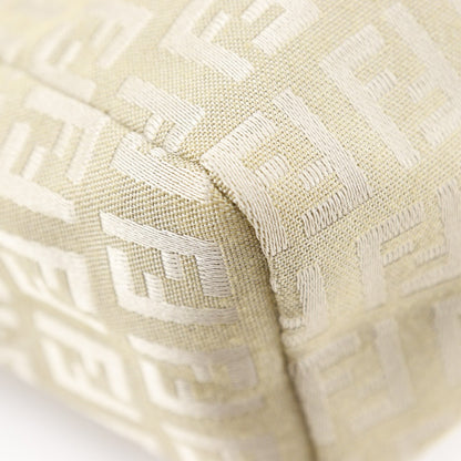 FENDI Handbag canvas beige Zucca