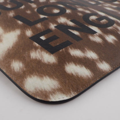 BURBERRY Clutch bag 8015103 Cowhide Brown business bag LONDON ENGLAND