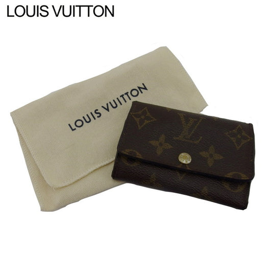 LOUIS VUITTON Key case Key holder Brown x Beige x Gold