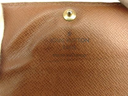 LOUIS VUITTON Key case Key holder Brown x Beige x Gold