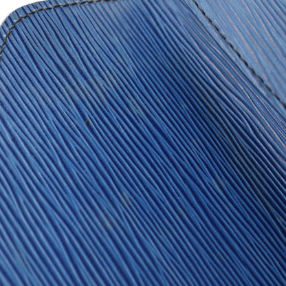 LOUIS VUITTON Clutch bag M52635 Epi Leather Blue business bag Art deco