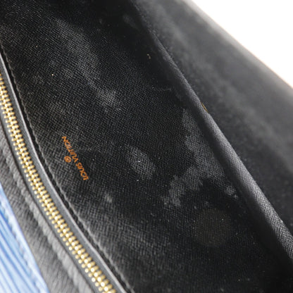 LOUIS VUITTON Clutch bag M52635 Epi Leather Blue business bag Art deco