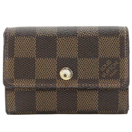 LOUIS VUITTON Coin case N61930 Damier canvas Brown Portonet Plat