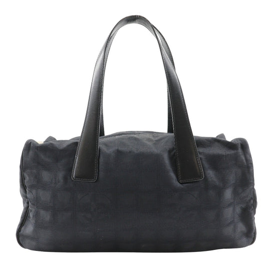 CHANEL Tote Bag Nylon canvas black Mini Boston New travel line
