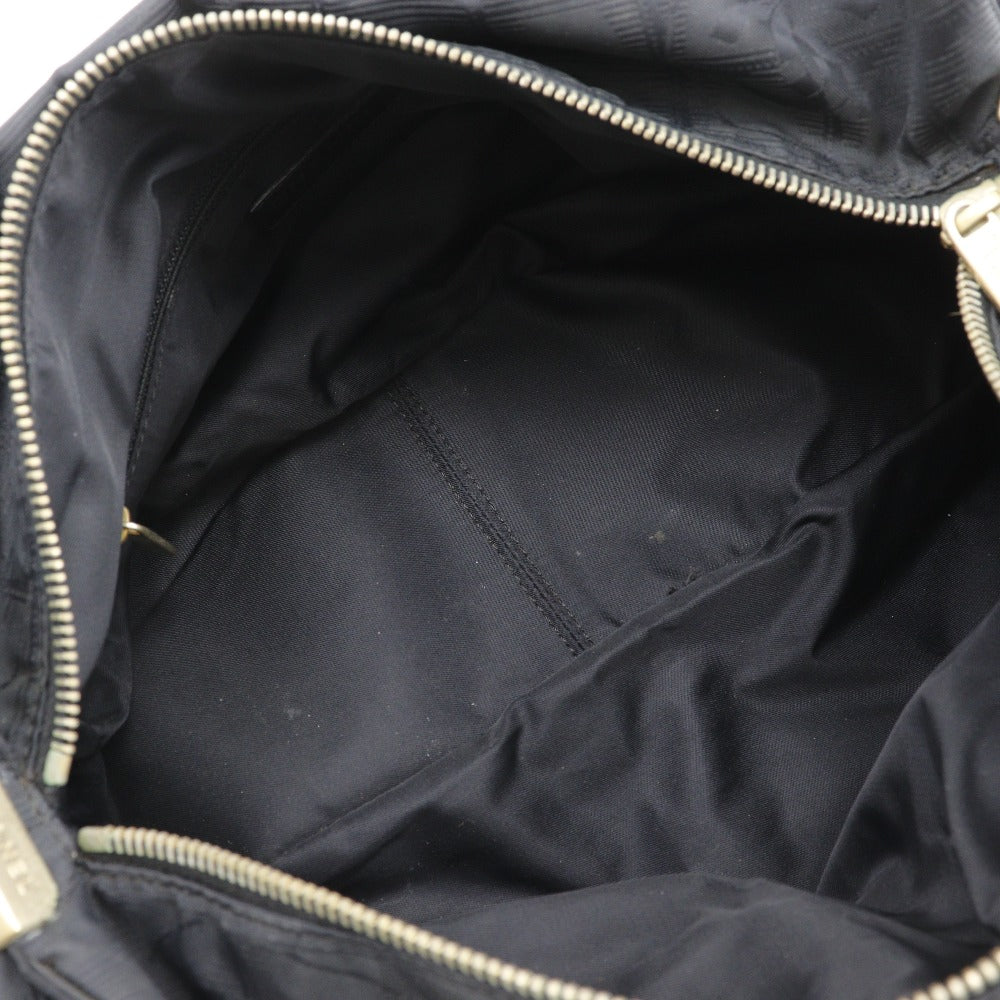 CHANEL Tote Bag Nylon canvas black Mini Boston New travel line