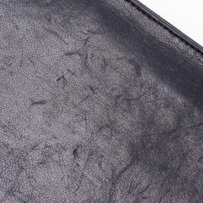 CHANEL Long Wallet Purse lambskin black vintage COCO Mark
