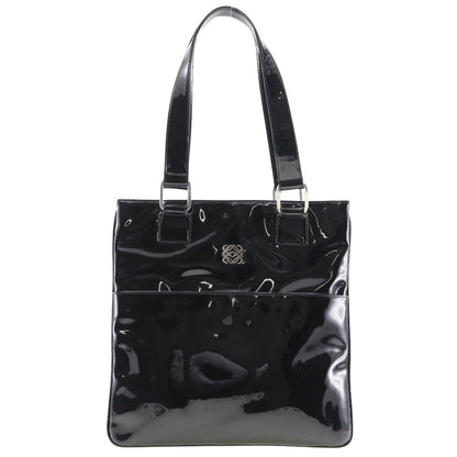 LOEWE Shoulder Bag enamel black Women Used Authentic