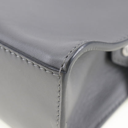 FENDI Handbag 7M0238O7B leather gray 2WAYShoulder mini messenger Women Used Authentic