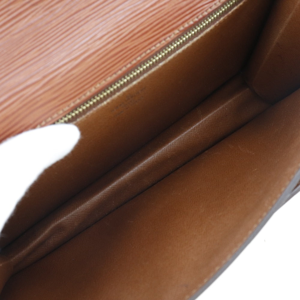 LOUIS VUITTON business bag Epi Leather Brown Serie Dragonne