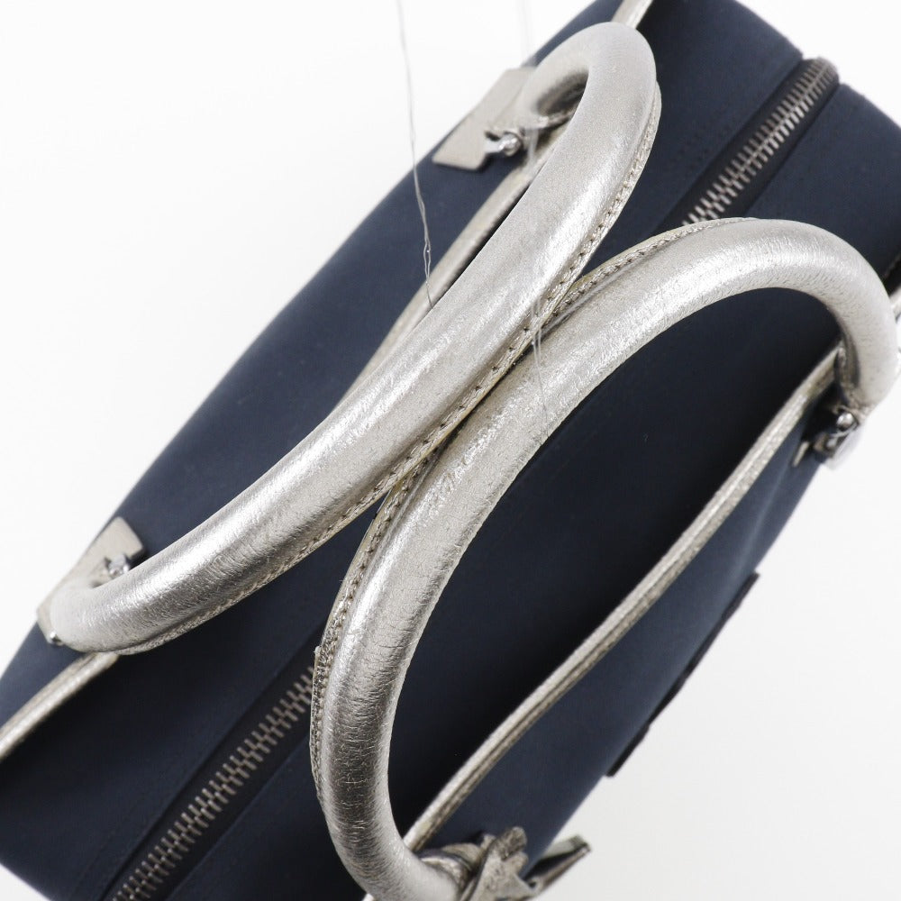 LOEWE Handbag Canvas, Leather Navy 2010 Boston Duffel bag Amazona 36 Women Used Authentic
