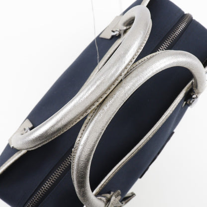 LOEWE Handbag Canvas, Leather Navy 2010 Boston Duffel bag Amazona 36 Women Used Authentic