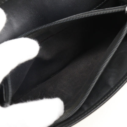 GUCCI Long Wallet Purse 233112 leather black GG Shima