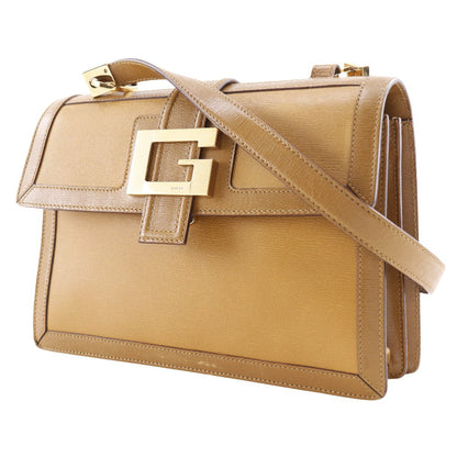GUCCI Shoulder Bag 001.4140 Calfskin Brown G buckle