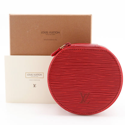 LOUIS VUITTON Pouch M48217 Epi Leather Red Jewelry case Ecran Bijoux 10