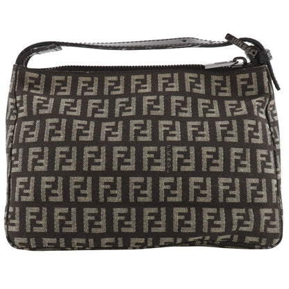 FENDI Pouch 8N0001 canvas Brown Accessory pouch Zucchino