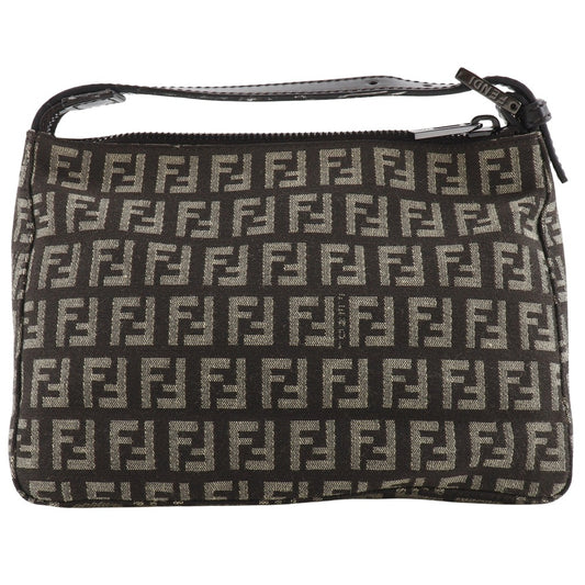 FENDI Pouch 8N0001 canvas Brown Accessory pouch Zucchino