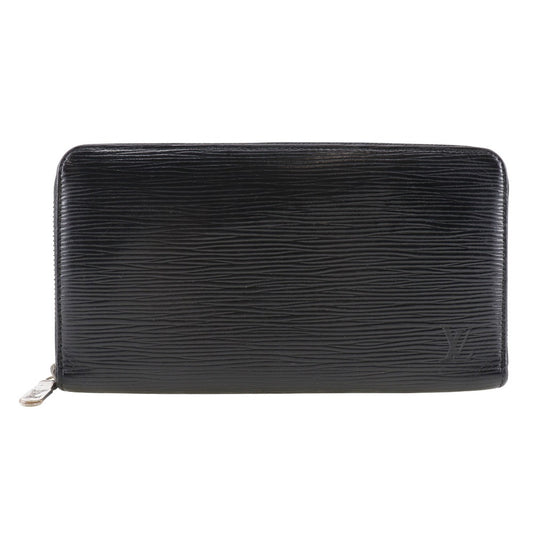 LOUIS VUITTON Long Wallet Purse M62643 Epi Leather black Zippy Organizer