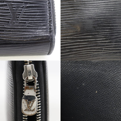 LOUIS VUITTON Long Wallet Purse M62643 Epi Leather black Zippy Organizer