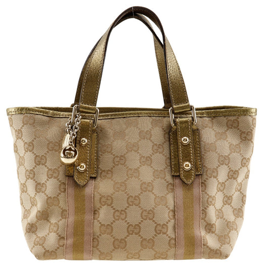 GUCCI Handbag 139261 GG canvas, leather Brown
