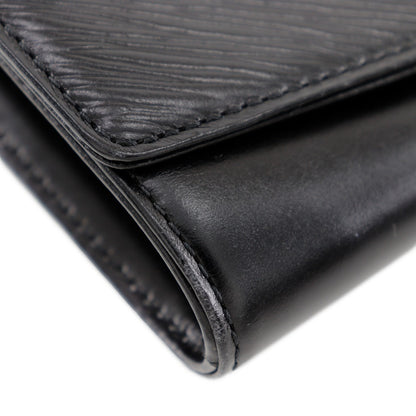 LOUIS VUITTON Clutch bag M63962 leather black Opera line Aegean mens(Unisex) Used Authentic