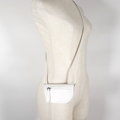 BURBERRY Shoulder Bag leather White Olympia Mini Shoulder