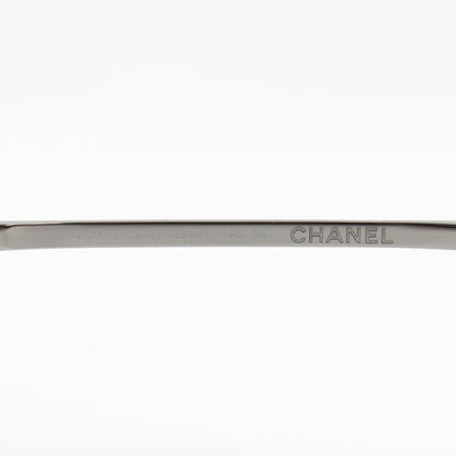 CHANEL sunglasses 4206 plastic Silver / blue