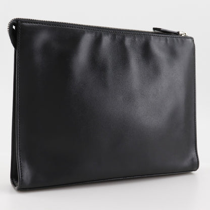 FENDI Clutch bag 7VA433 Calfskin black Bugs monster mens(Unisex) Used Authentic