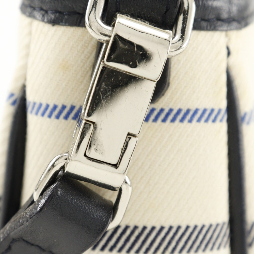 BURBERRY Shoulder Bag canvas off white one belt