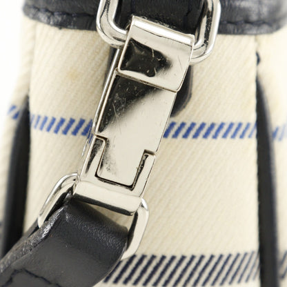 BURBERRY Shoulder Bag canvas off white one belt